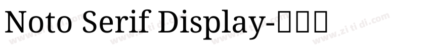 Noto Serif Display字体转换